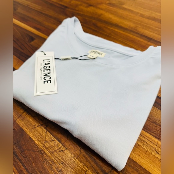 NWT - L'AGENCE ice Blue Tee - Medium - Picture 1 of 6